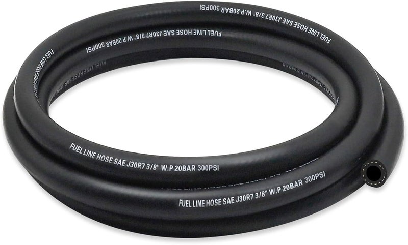 ZONBANG 3/8 Fuel Line, NBR Rubber 3/8 Fuel Hose Nylon Braided, Fuel Line Hose for Automotive Vehicles(5FT) - Image 1